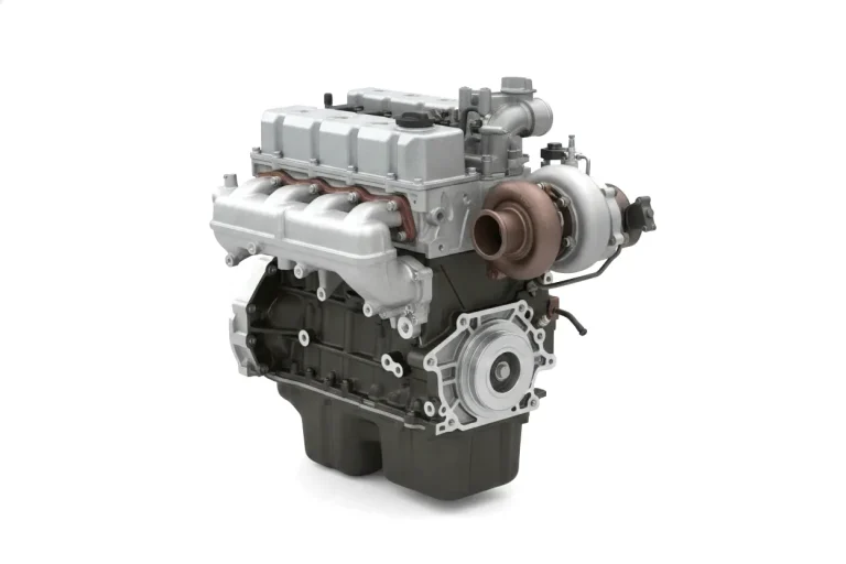 4WD turbo diesel engine long block with turbocharger