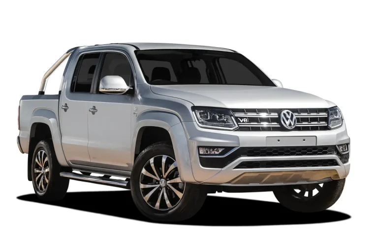 Silver Volkswagen Amarok dual-cab ute