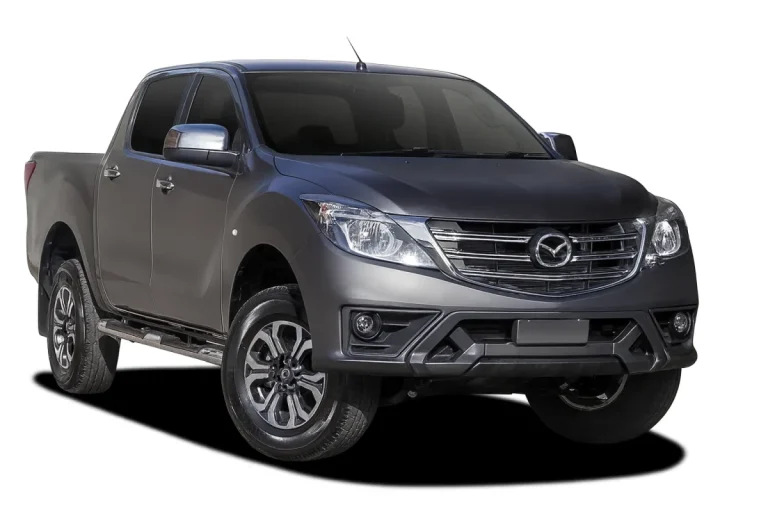 Dark grey Mazda BT-50 dual-cab ute
