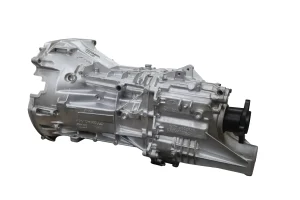 Cast aluminium 4x4 gearbox assembly on a white background