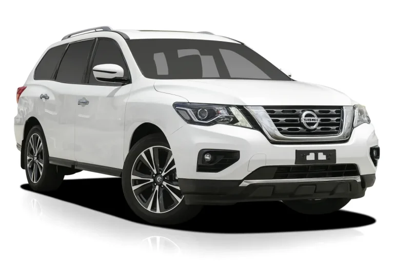 White Nissan Pathfinder SUV