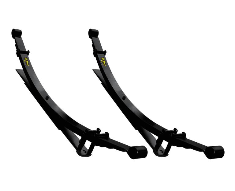 Pair of black RAW 4x4 suspension leaf springs