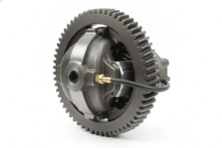 4WD differential with an air locker and air line fitting